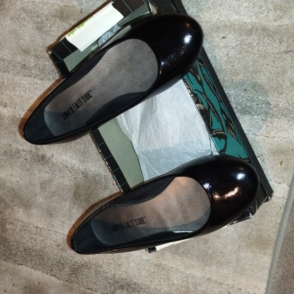 Lower East Side Black Pattern flats